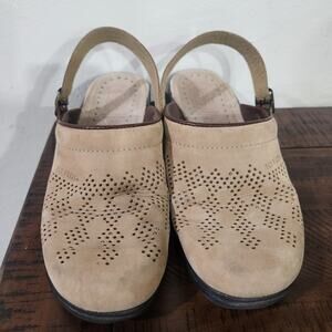 Fly flot womans size 42 US size 10 leather‎ mules from italy